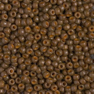 Miyuki seed beads 8/0 - Duracoat opaque cognac 8-4492